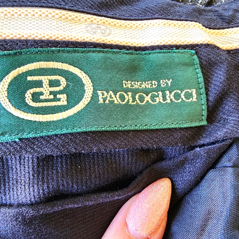 Paologucci RARE vintage men's pure wool dress pants slacks used good
